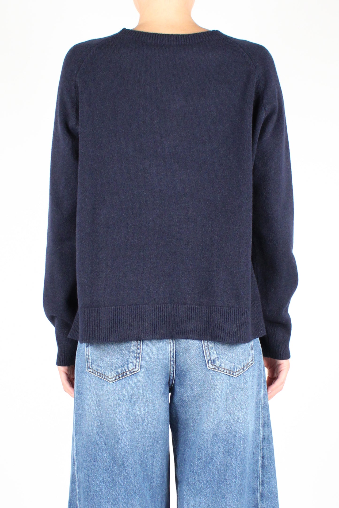 Asymmetric Crewneck Sweater