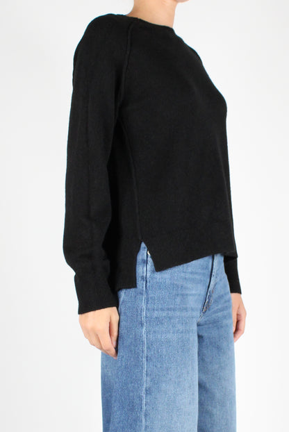 Asymmetric Crewneck Sweater