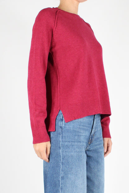 Asymmetric Crewneck Sweater