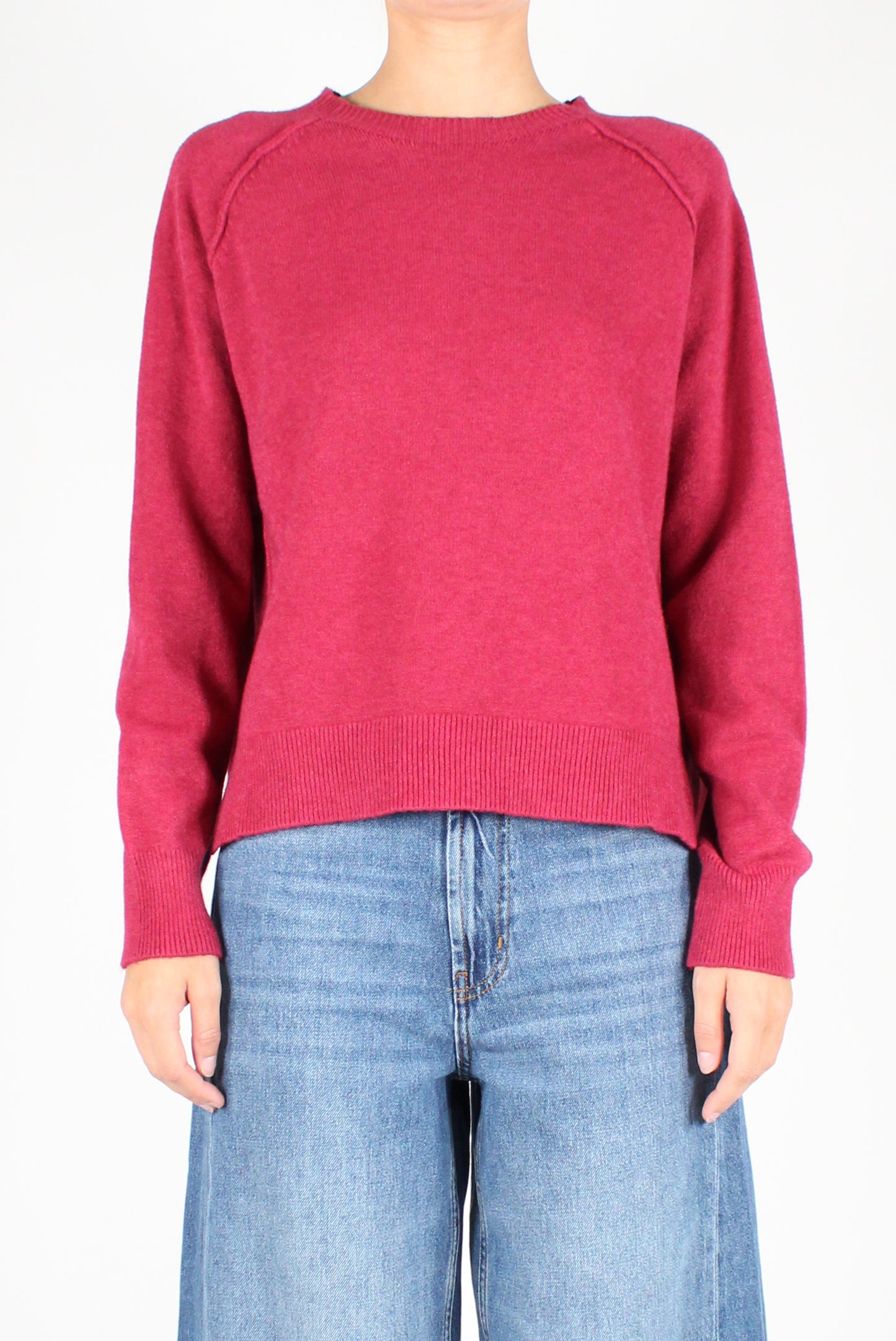 Asymmetric Crewneck Sweater