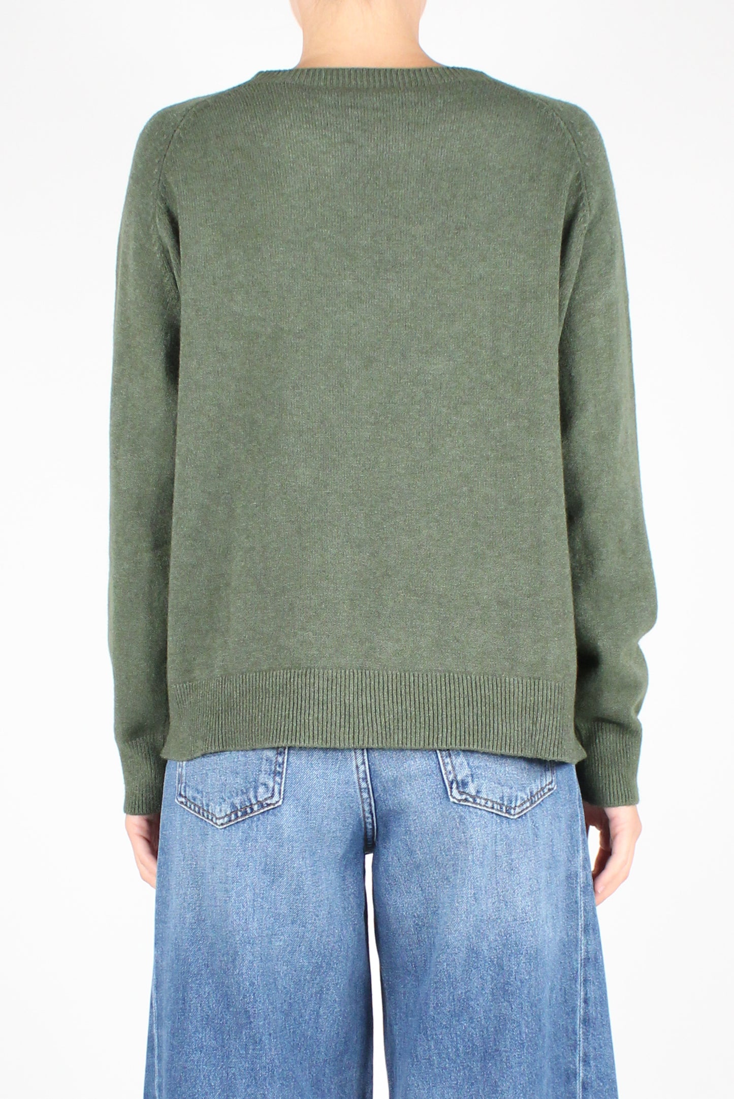 Asymmetric Crewneck Sweater