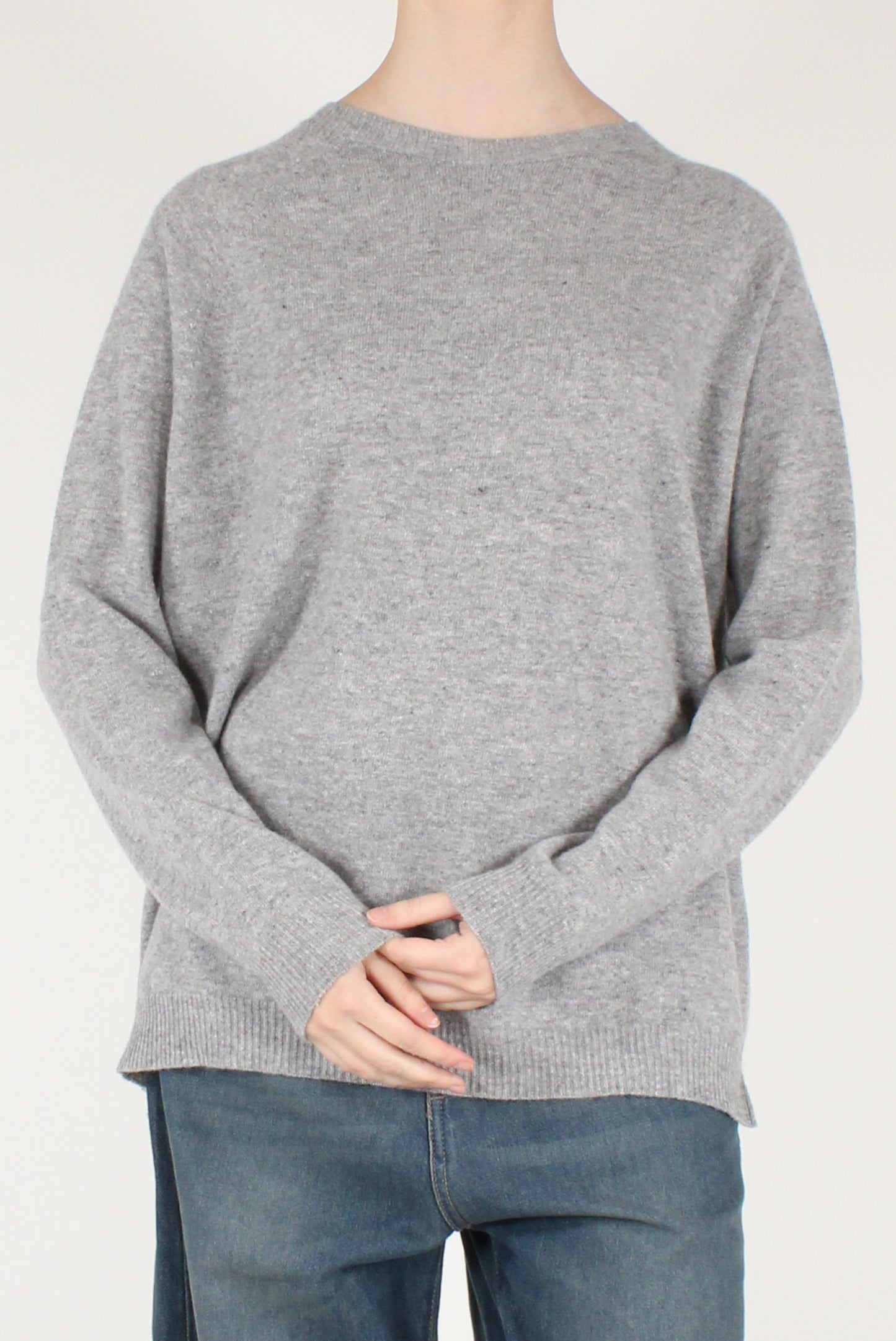 Maglione a Scatoletta in Pura Lana