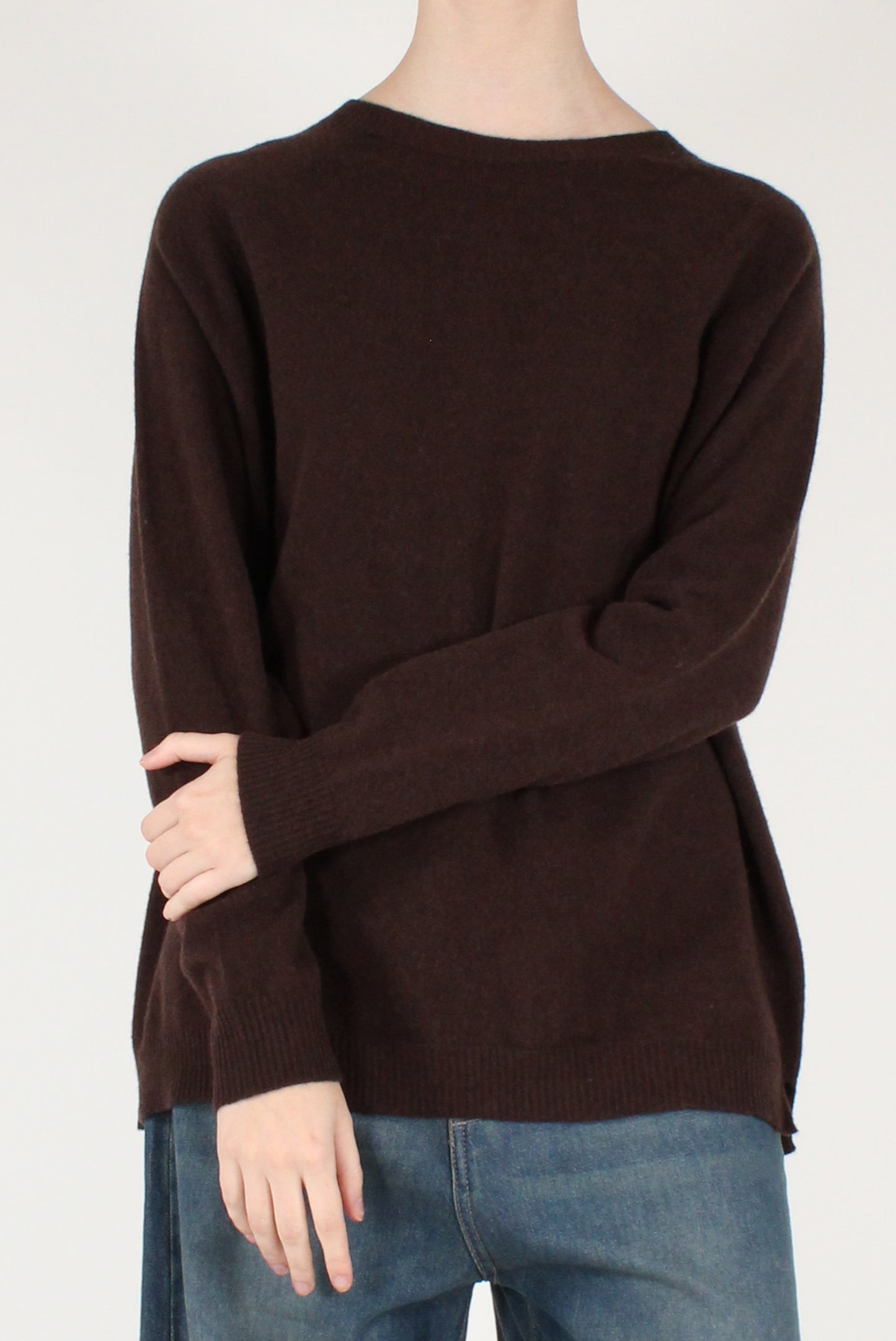 Maglione a Scatoletta in Pura Lana