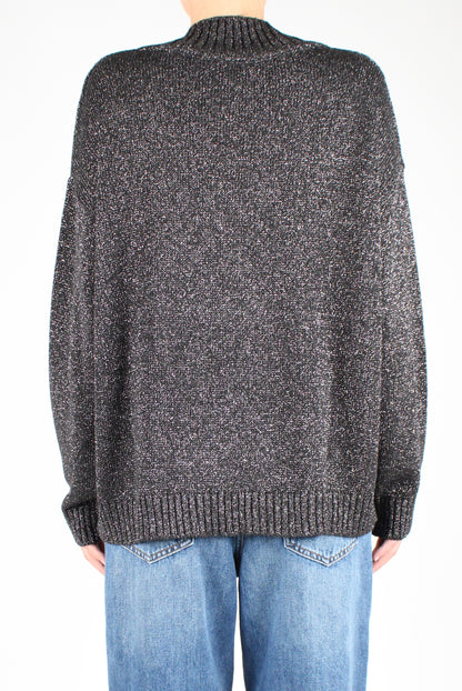 V-Neck Sweater with Lurex