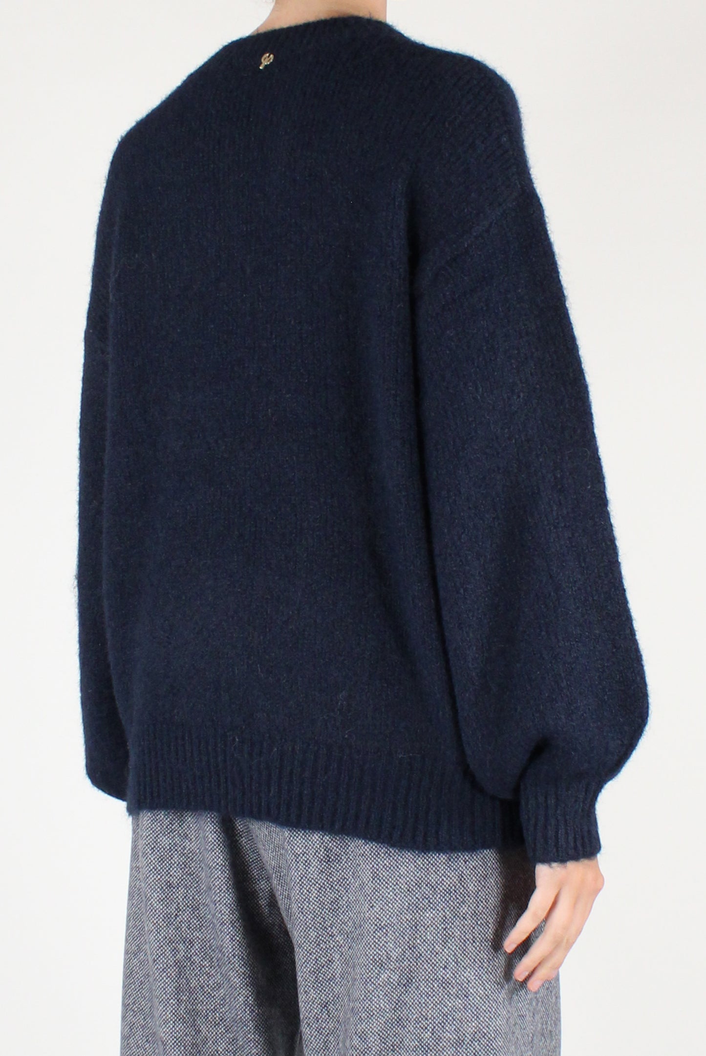 Maglione con Fiori Ricamati