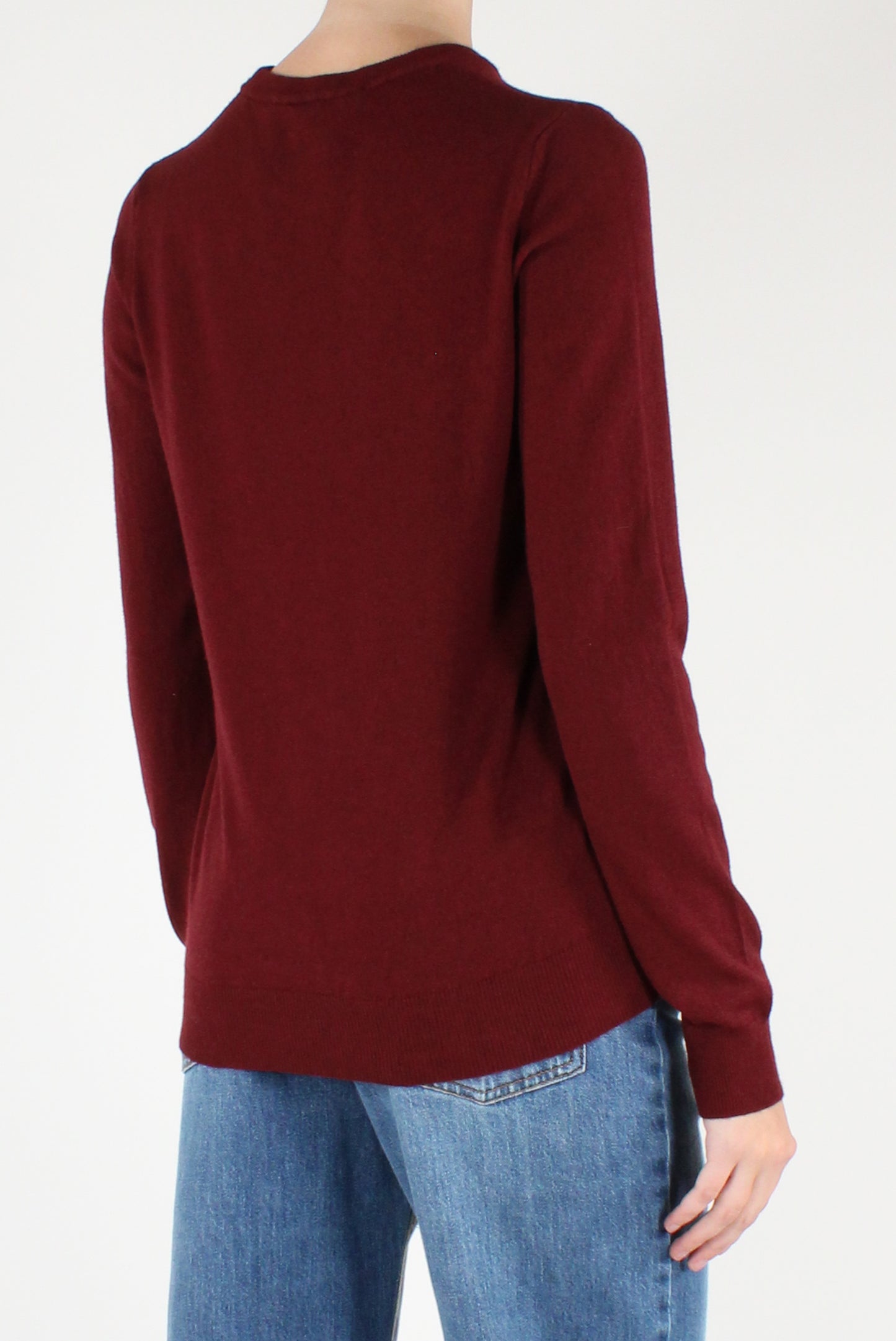 Maglione Girocollo Misto Viscosa