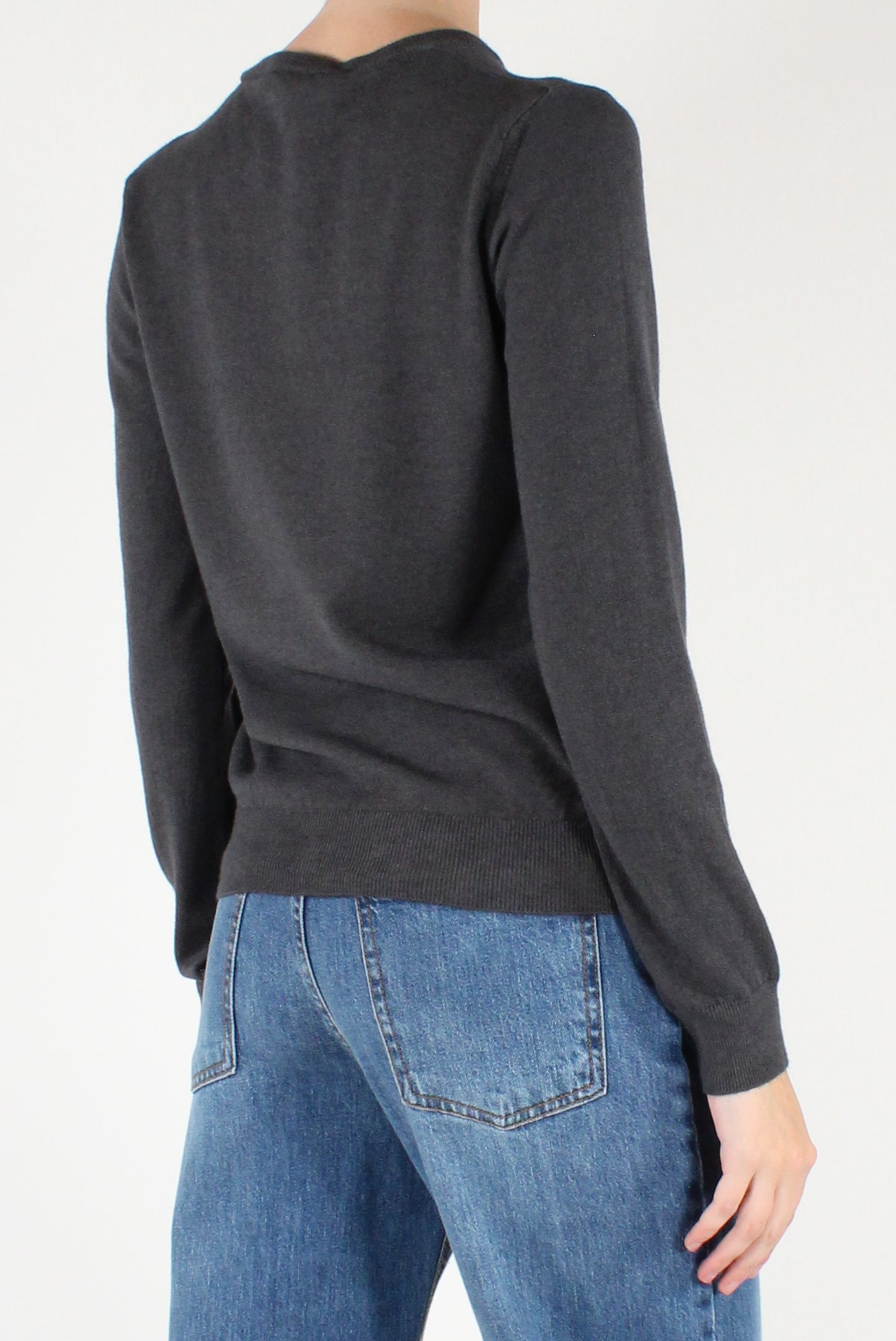 Maglione Girocollo Misto Viscosa