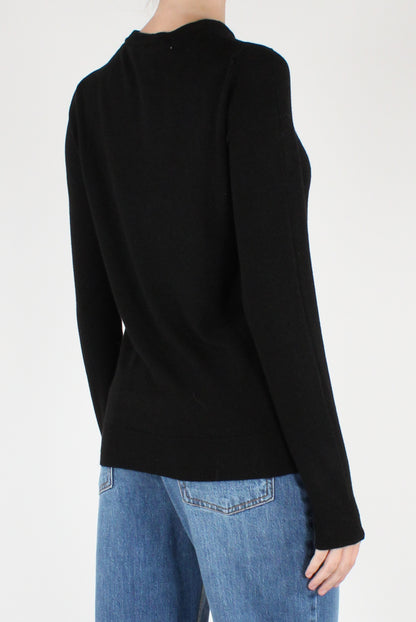 Maglione Girocollo Misto Viscosa