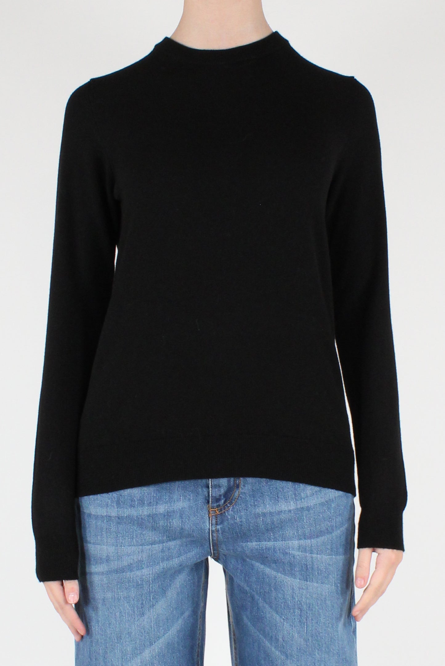 Maglione Girocollo Misto Viscosa