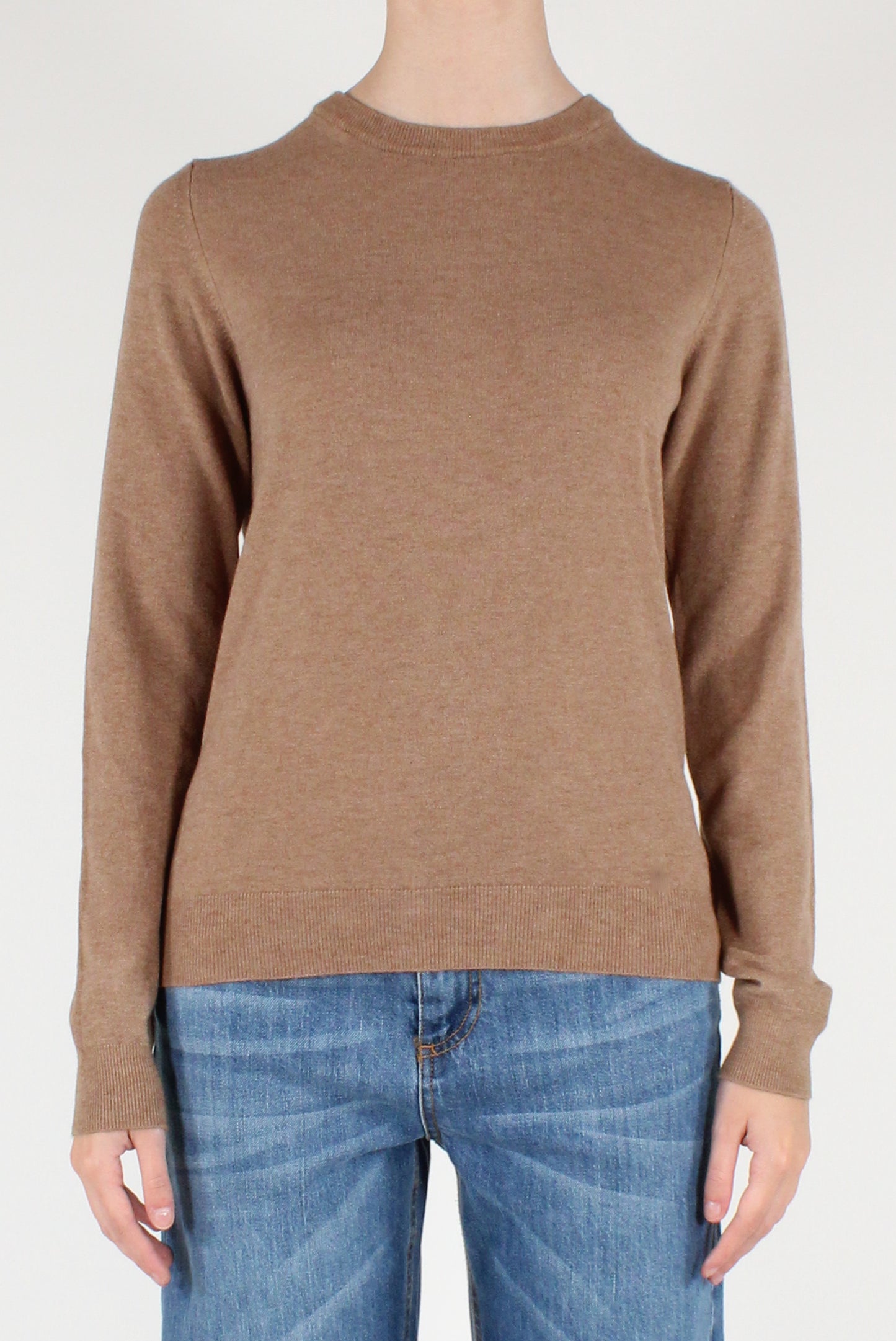 Maglione Girocollo Misto Viscosa