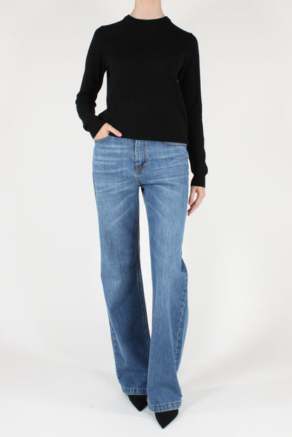 Maglione Girocollo Misto Viscosa
