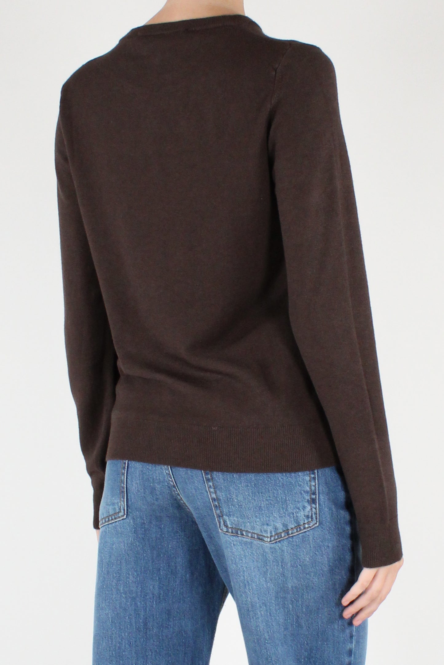Maglione Girocollo Misto Viscosa