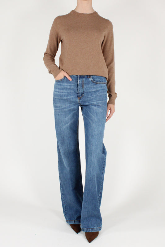 Maglione Girocollo Misto Viscosa