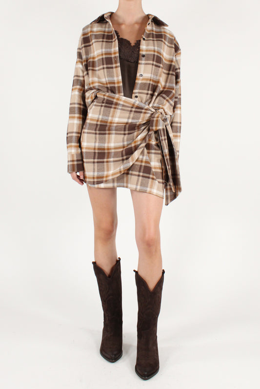 Minigonna Pareo in Tartan