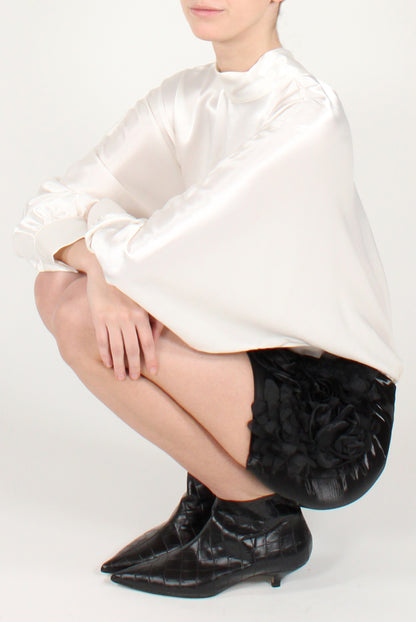 Minigonna con Rose 3D