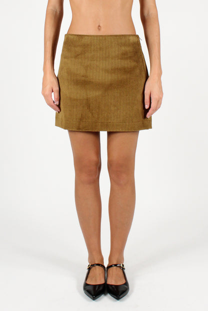 Corduroy Mini Skirt