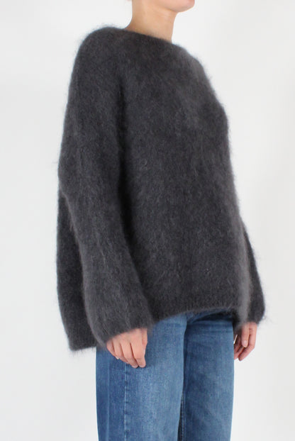 Mohair Blend Round Neck Sweater