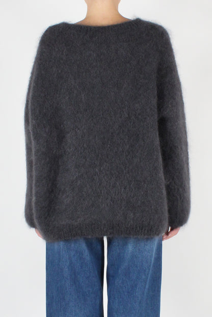 Mohair Blend Round Neck Sweater