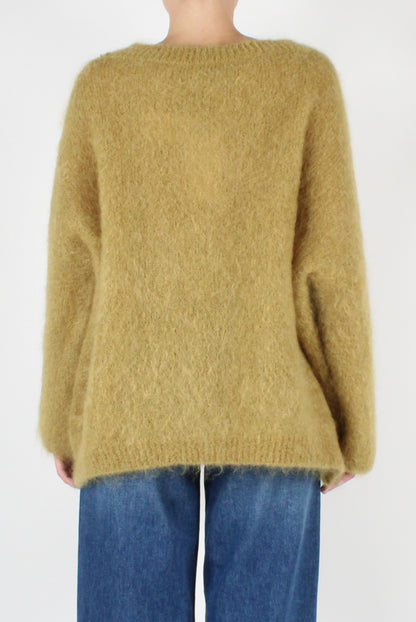 Mohair Blend Round Neck Sweater