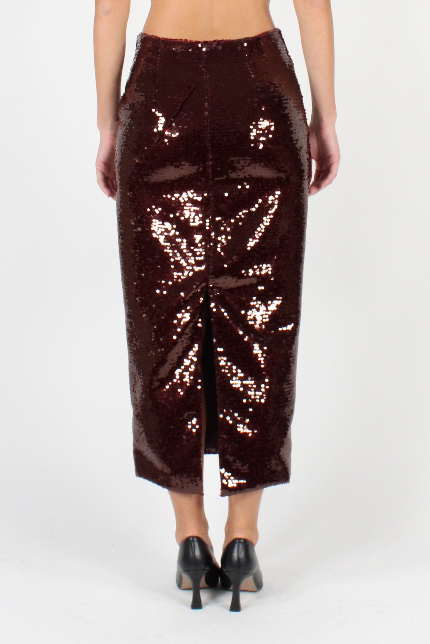 Sequin Midi Skirt