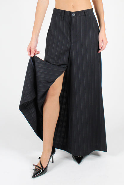 Pinstripe Trouser Skirt