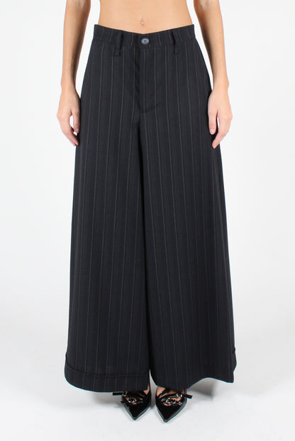 Pinstripe Trouser Skirt