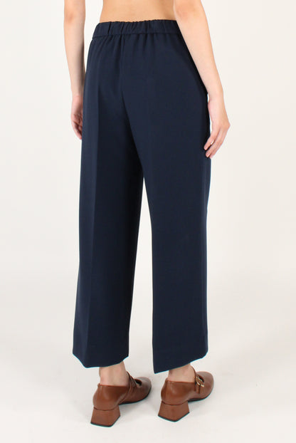 Pantaloni Cropped con Elastico