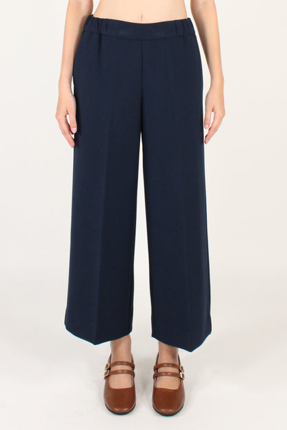 Pantaloni Cropped con Elastico