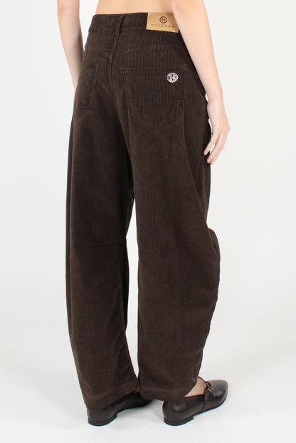 Pantaloni Balloon in Velluto a Coste Barbara