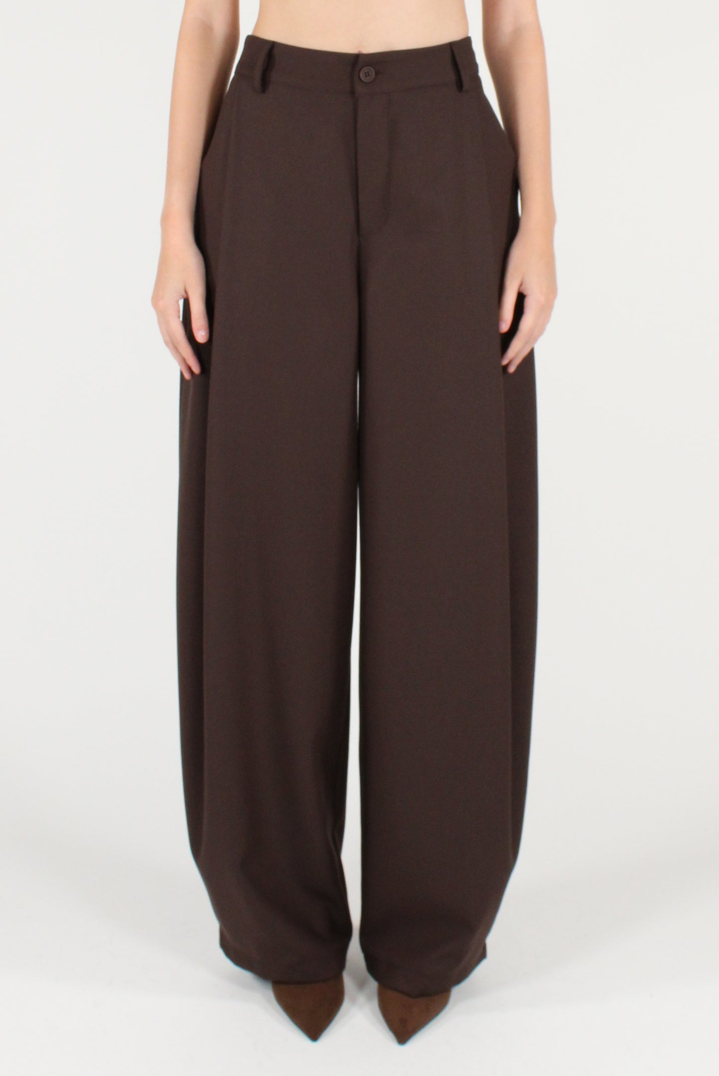 Pantaloni Balloon con Pinces