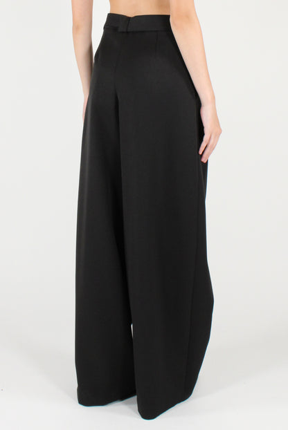 Pantaloni Balloon con Pinces e Cintura