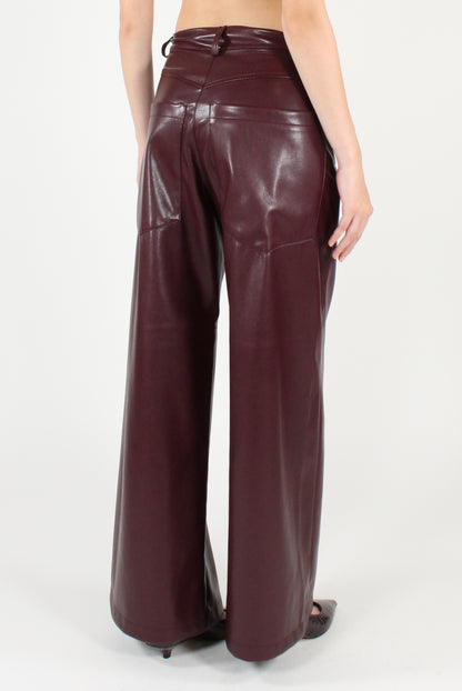 Pantaloni con Tasconi in Ecopelle