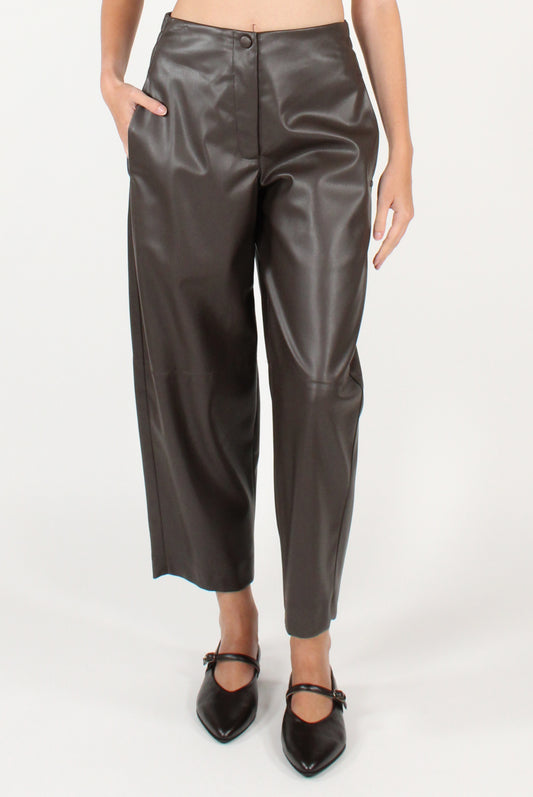 Pantaloni Balloon in Ecopelle