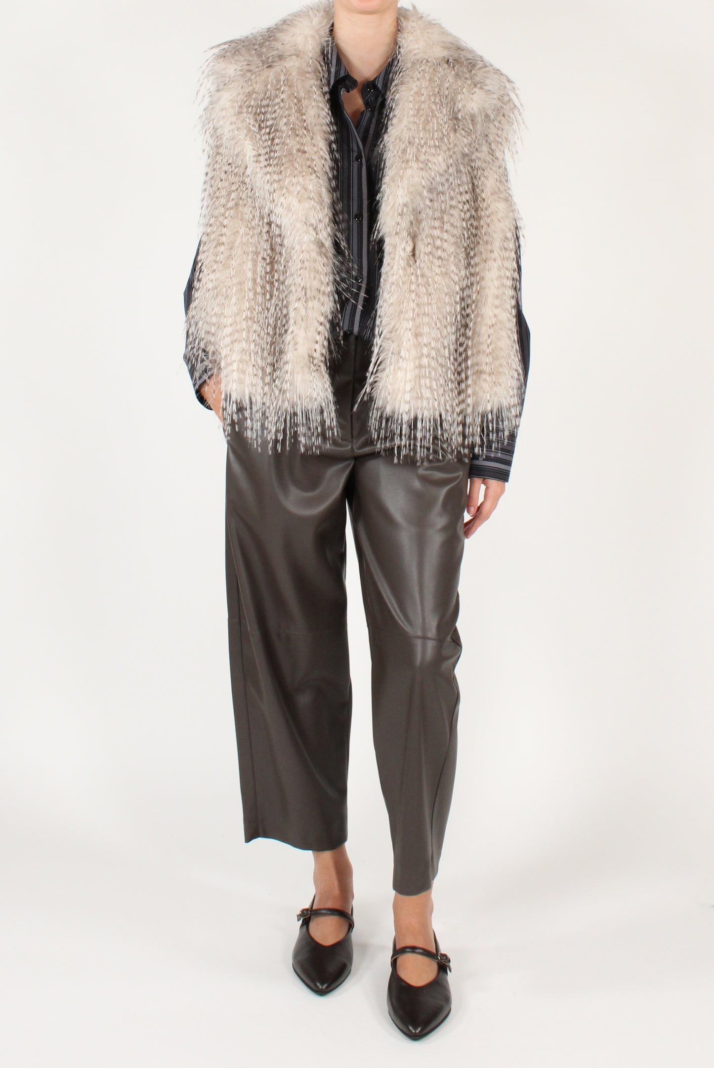 Gilet Over in Ecopelliccia