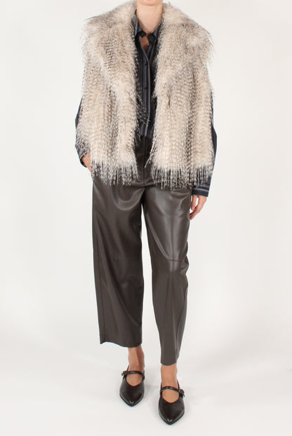 Gilet Over in Ecopelliccia