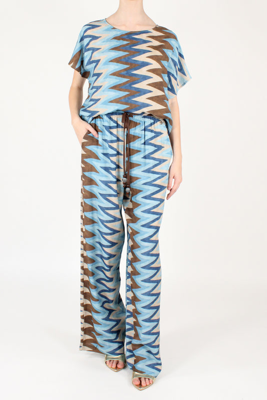 Blusa a Fantasia Geometrica
