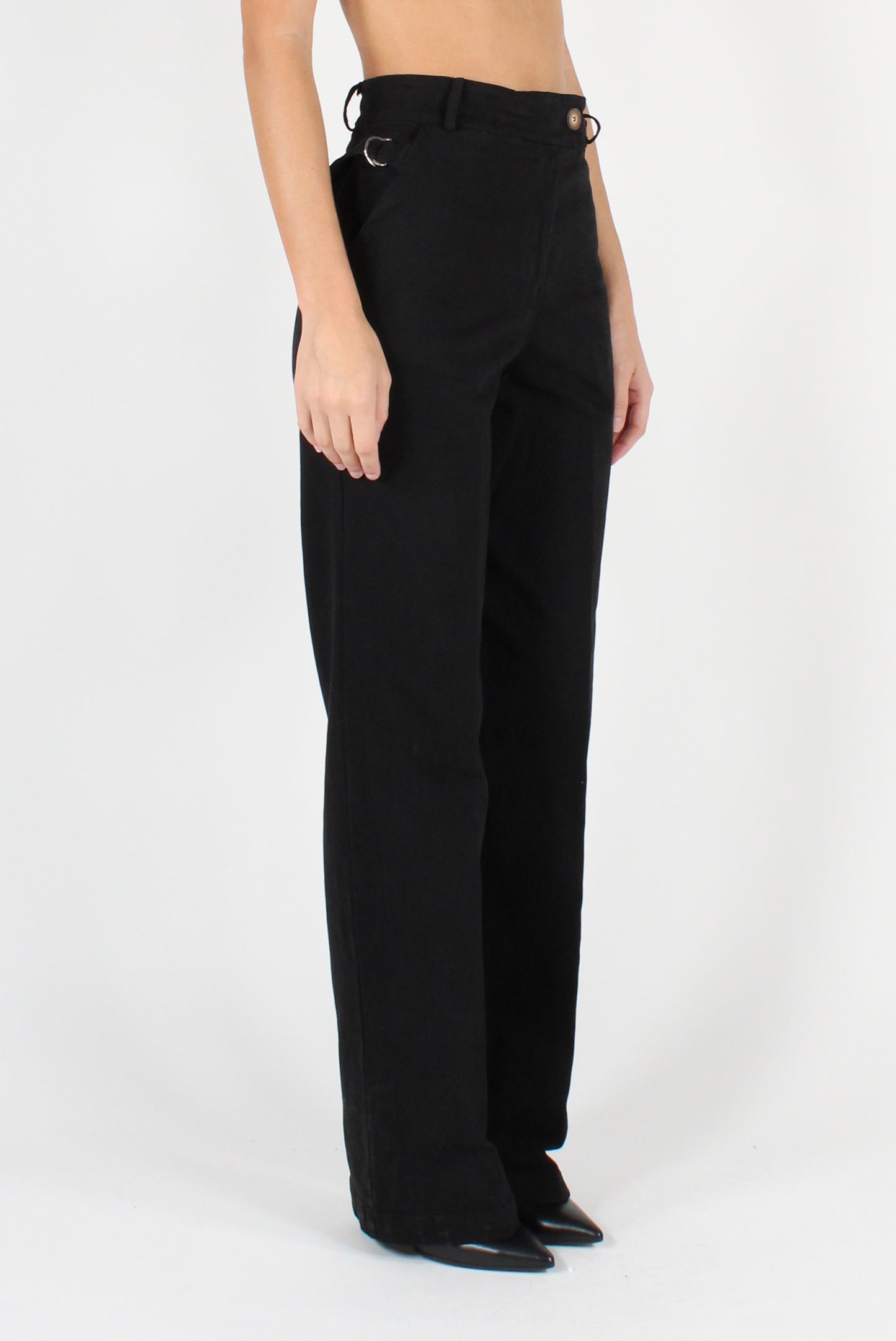 Cotton Gabardine Trousers