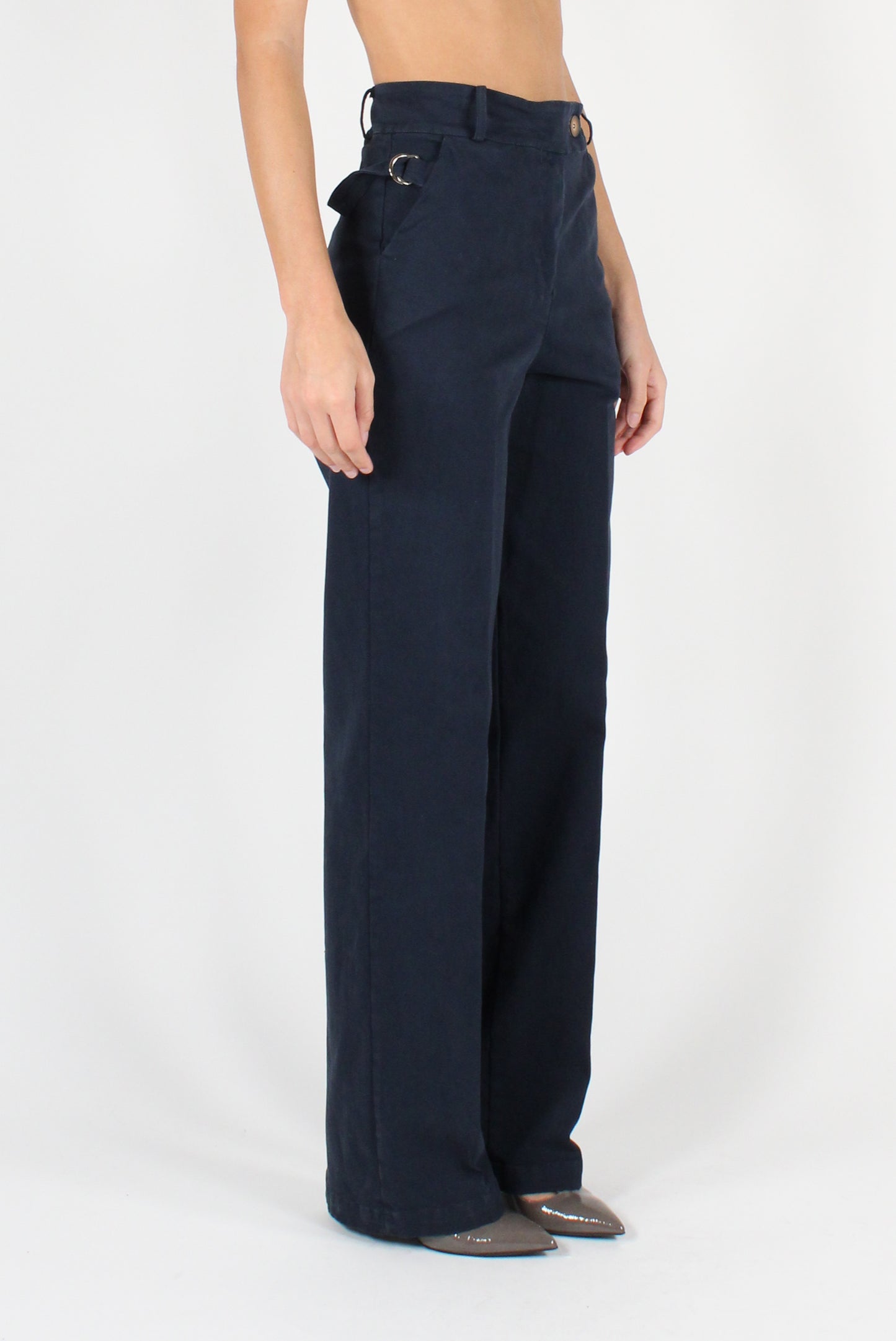 Cotton Gabardine Trousers