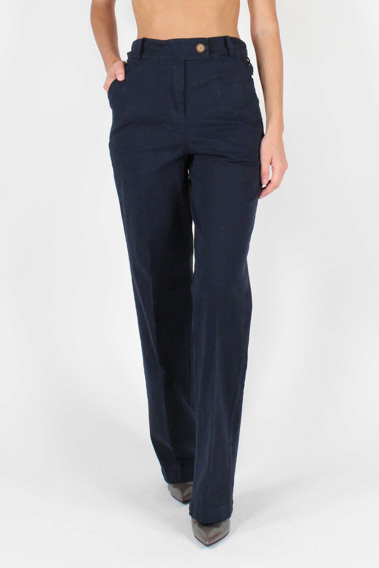 Cotton Gabardine Trousers