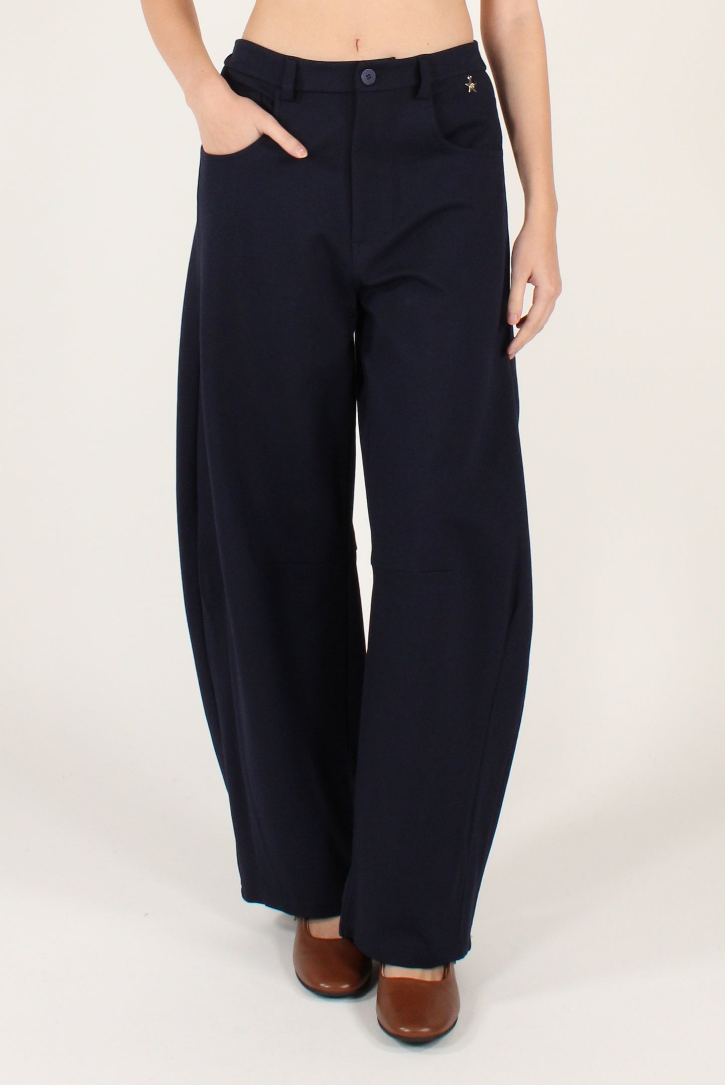 Pantaloni Balloon Misto Viscosa