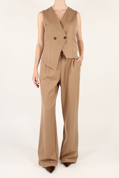 Gilet Gessato Asimmetrico