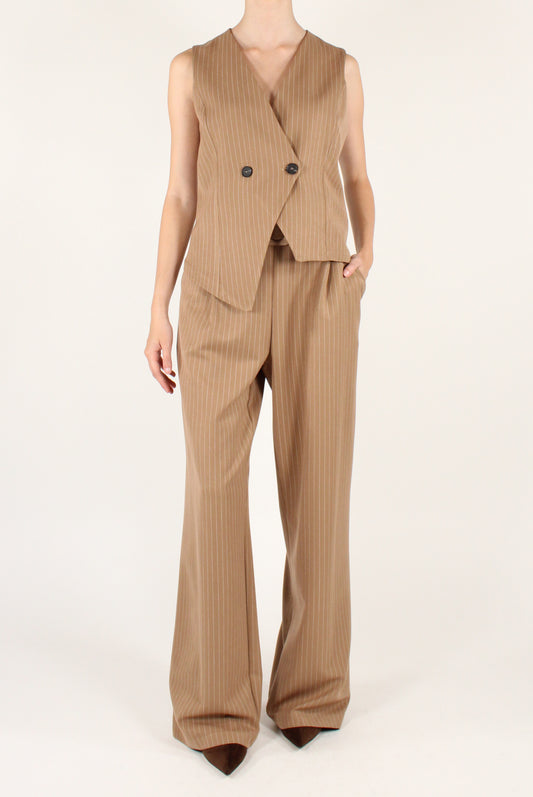 Gilet Gessato Asimmetrico
