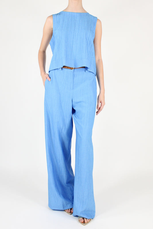 Embossed Viscose Blend Top