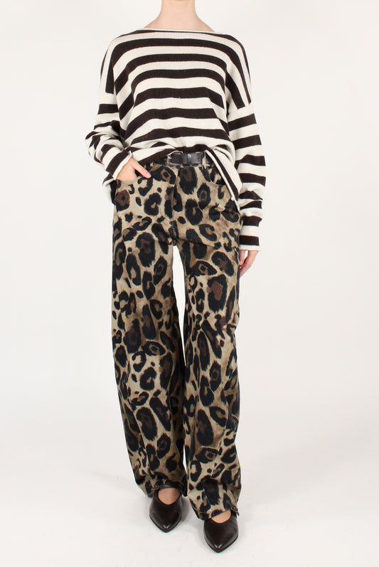 Pantaloni Balloon Stampa Animalier