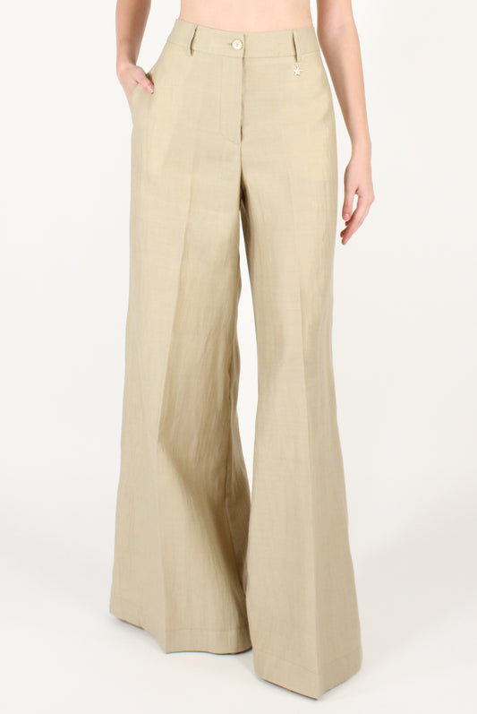 Pantaloni Ampi a Palazzo Misto Lino