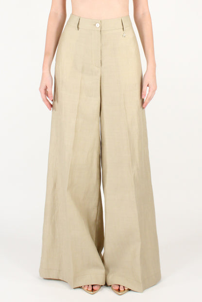 Pantaloni Ampi a Palazzo Misto Lino
