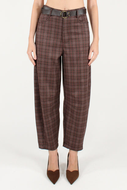 Pantaloni Ovetto in Tartan