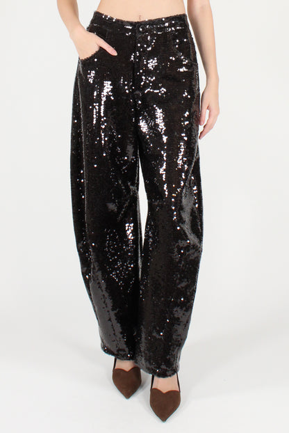 Pantaloni Balloon con Paillettes