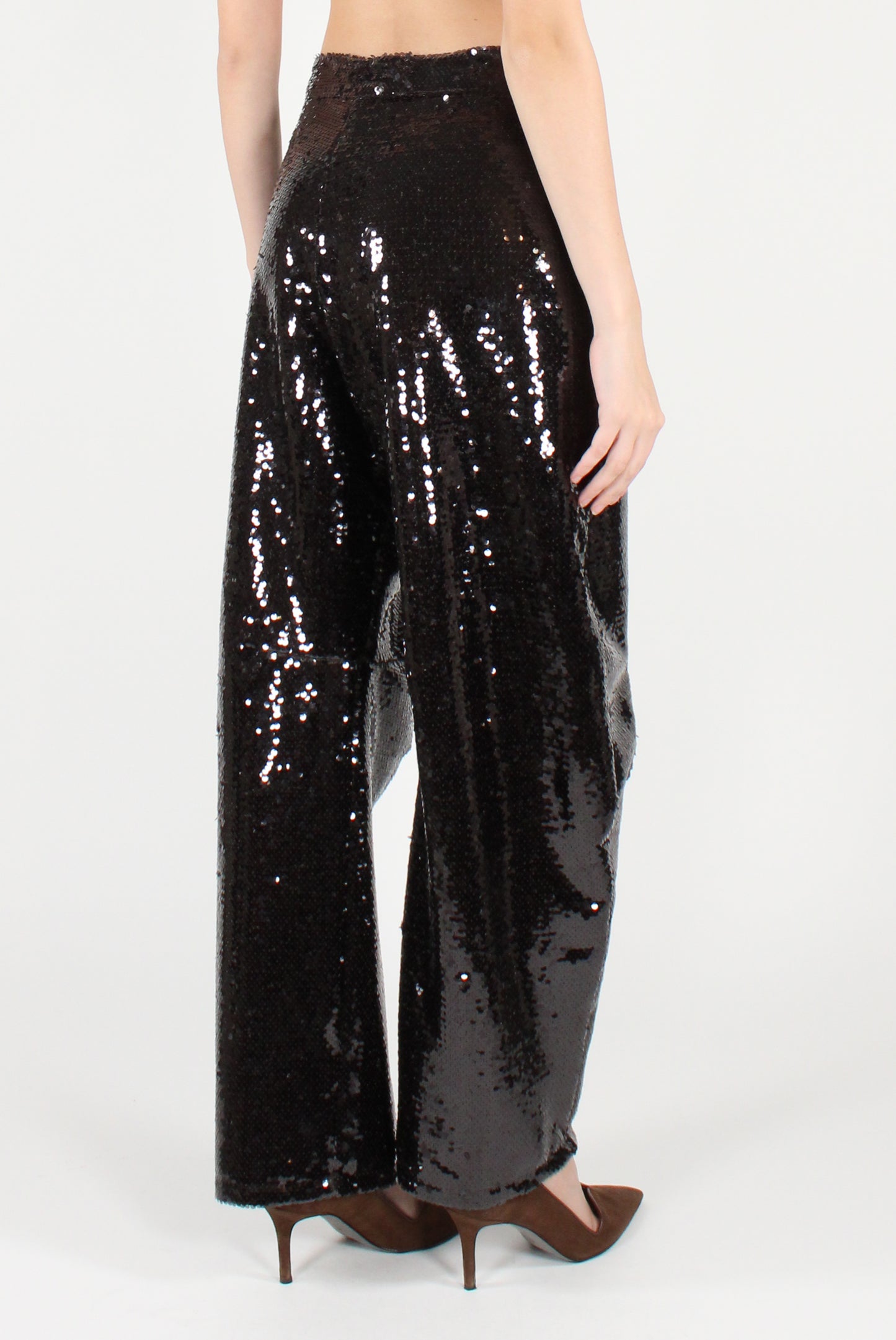 Pantaloni Balloon con Paillettes