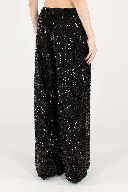 Pantaloni a Palazzo con Paillettes